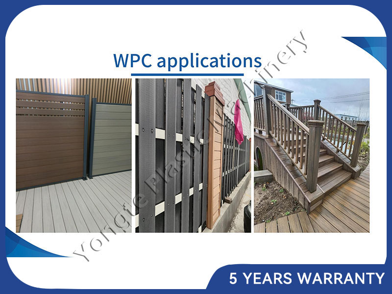 Wood Plastic Composite WPC Hollow Decking Fence Profile Manufacturing Process Extrusion Machine Production Line