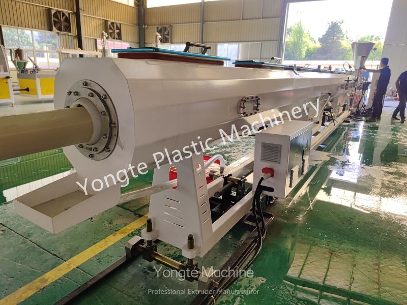 Sure 200mm PVC pipe extrusion machine tested and inspected sucessfully