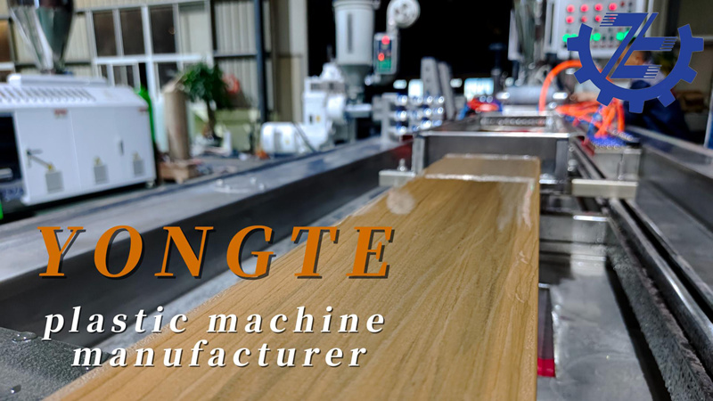 Sure WPC fence panel making machine with co-extrusion equipment and online 3D embossing device.